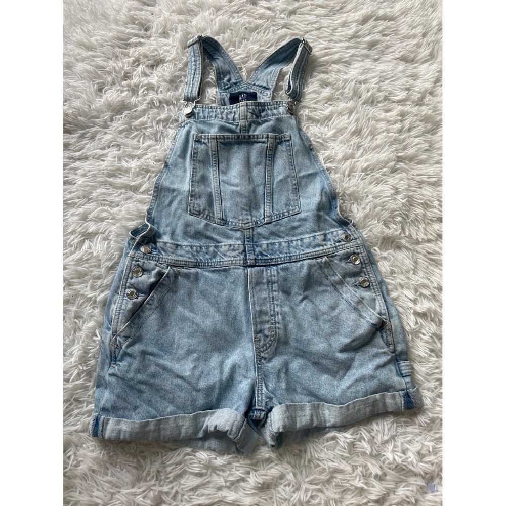 Gap Teen Denim Shortalls Bib Overalls